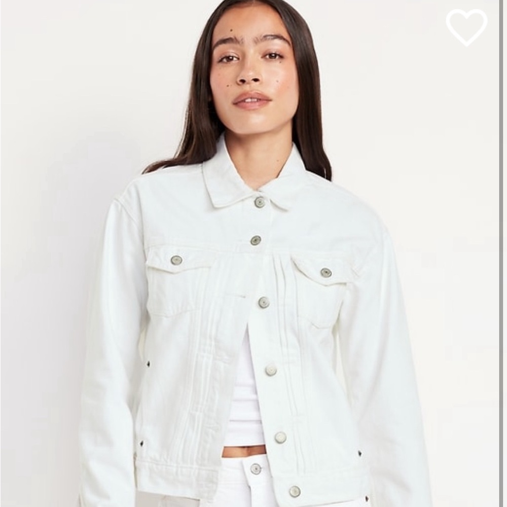 Old Navy White Jean Denim Jacket